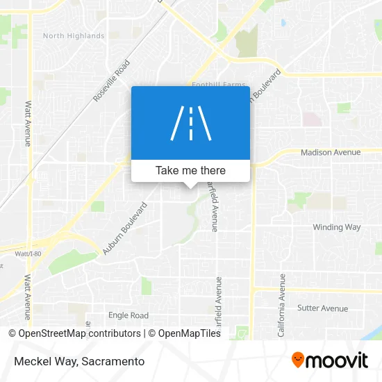 Meckel Way map