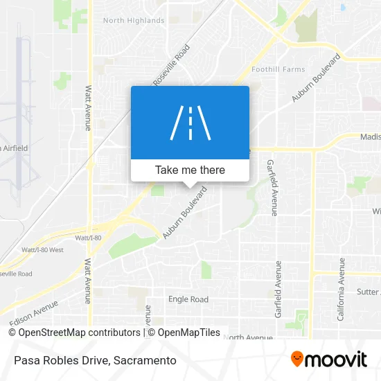 Pasa Robles Drive map