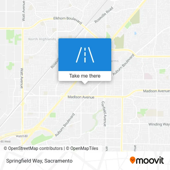 Springfield Way map