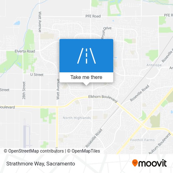 Strathmore Way map