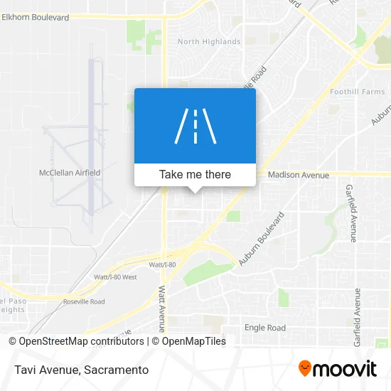 Tavi Avenue map