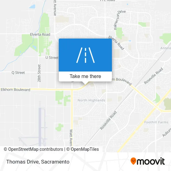 Thomas Drive map