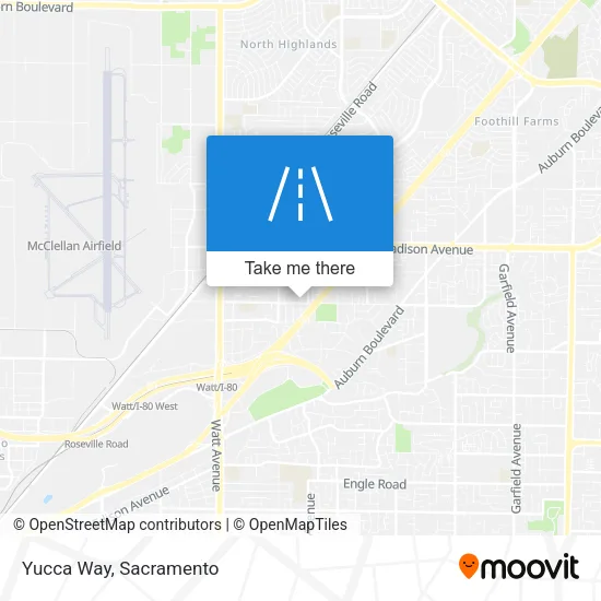 Yucca Way map