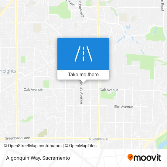 Algonquin Way map