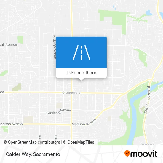 Calder Way map