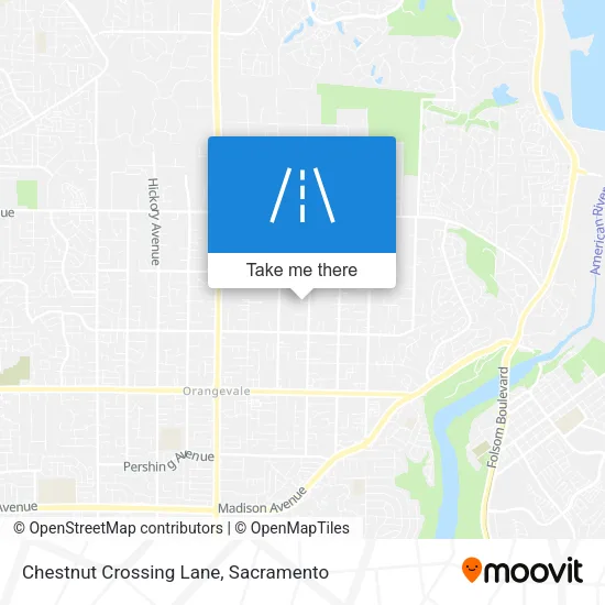 Chestnut Crossing Lane map