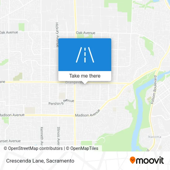 Crescenda Lane map