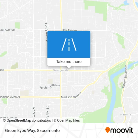 Green Eyes Way map