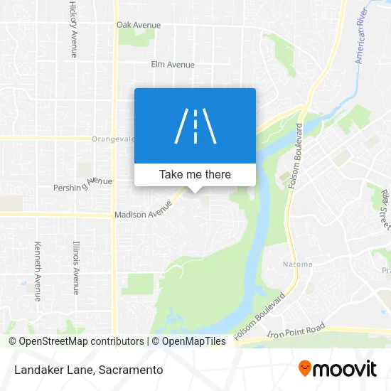 Landaker Lane map