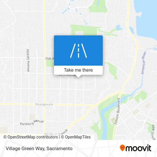 Village Green Way map