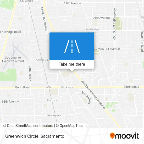Greenwich Circle map