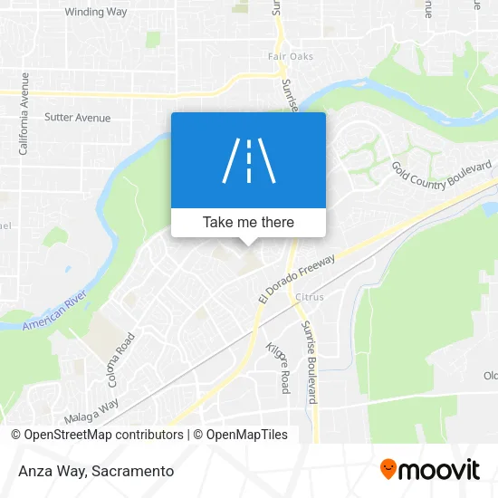 Anza Way map