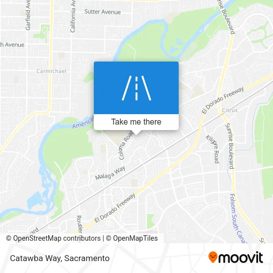 Catawba Way map