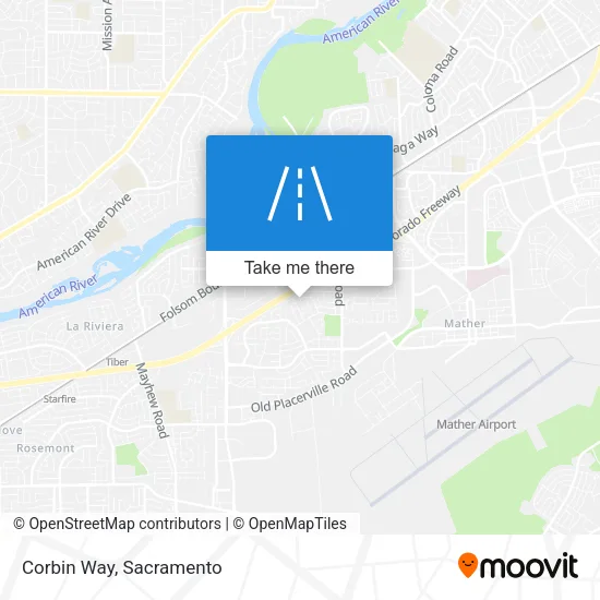 Corbin Way map