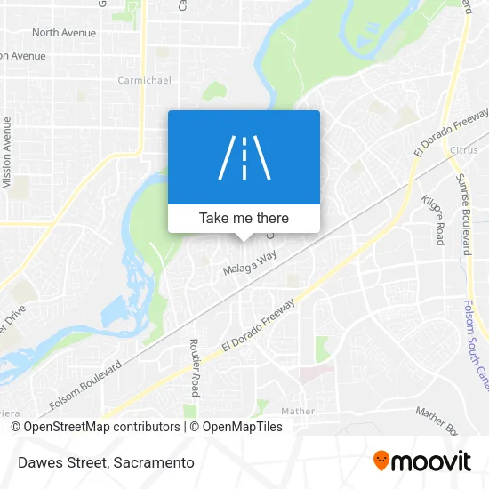 Dawes Street map
