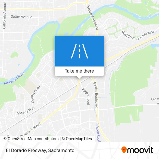 El Dorado Freeway map