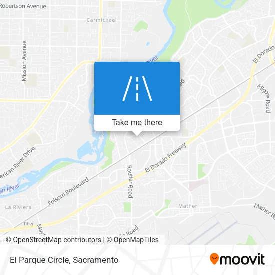 El Parque Circle map