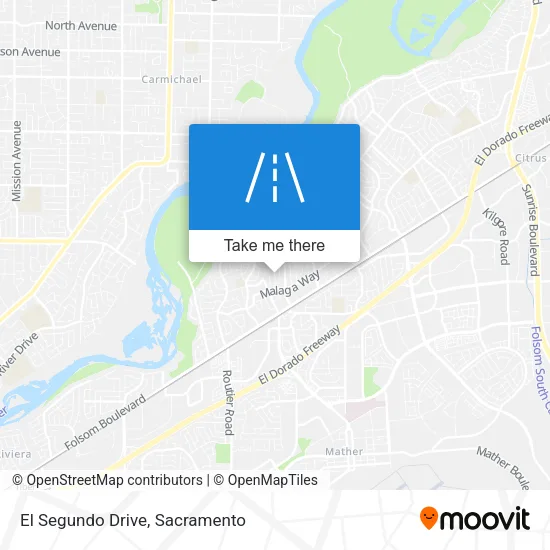 El Segundo Drive map