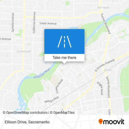 Ellison Drive map