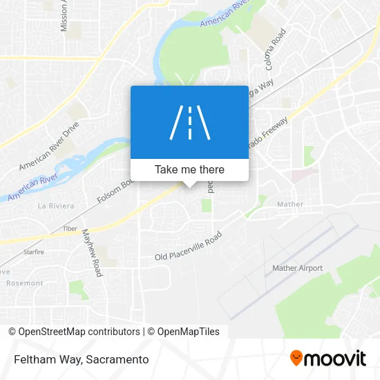 Feltham Way map