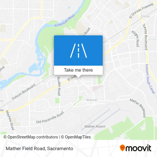 Mather Field Road map