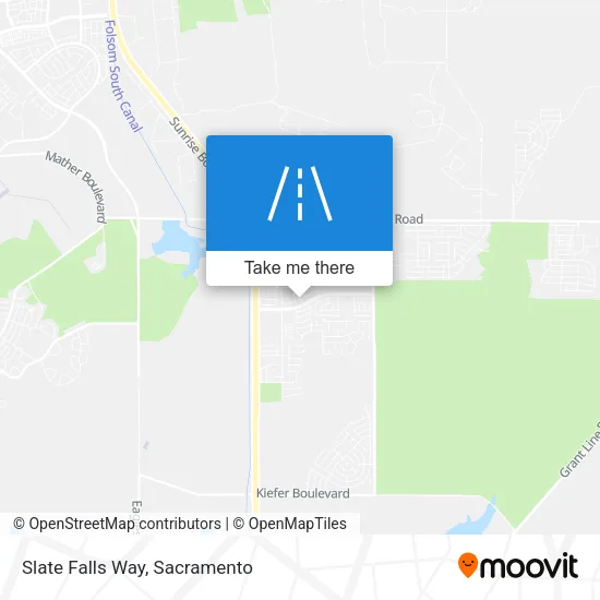 Slate Falls Way map