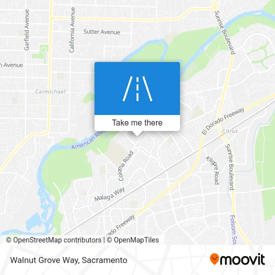 Walnut Grove Way map