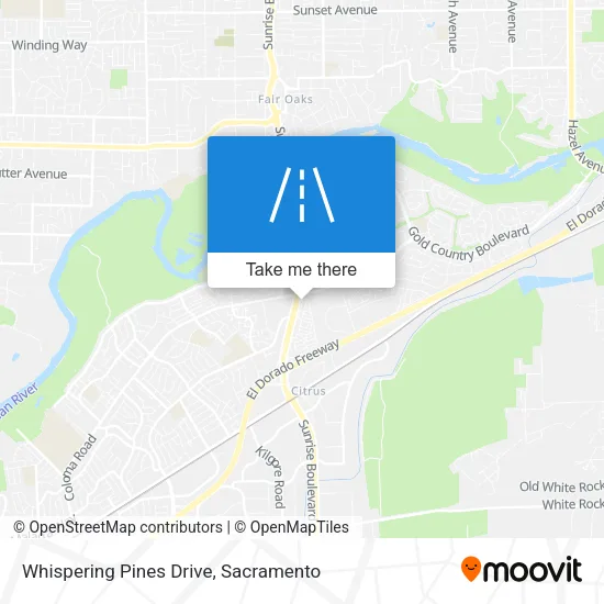 Mapa de Whispering Pines Drive