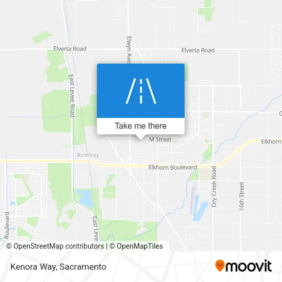 Kenora Way map