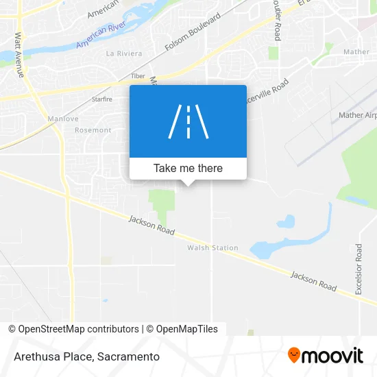 Arethusa Place map