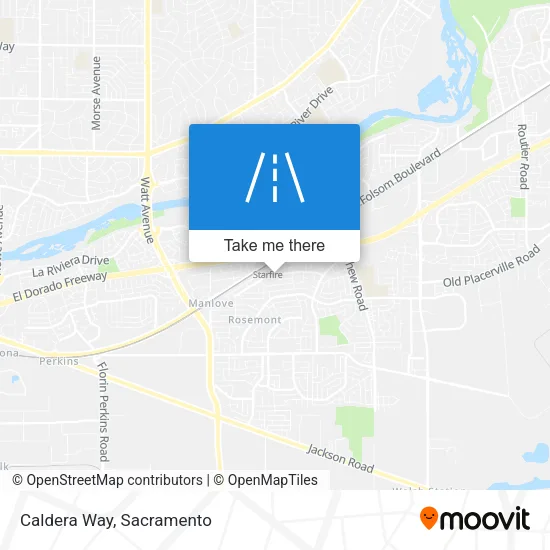 Caldera Way map