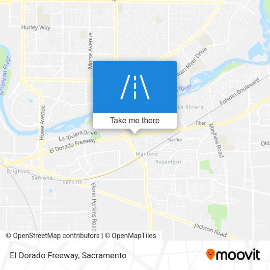 El Dorado Freeway map