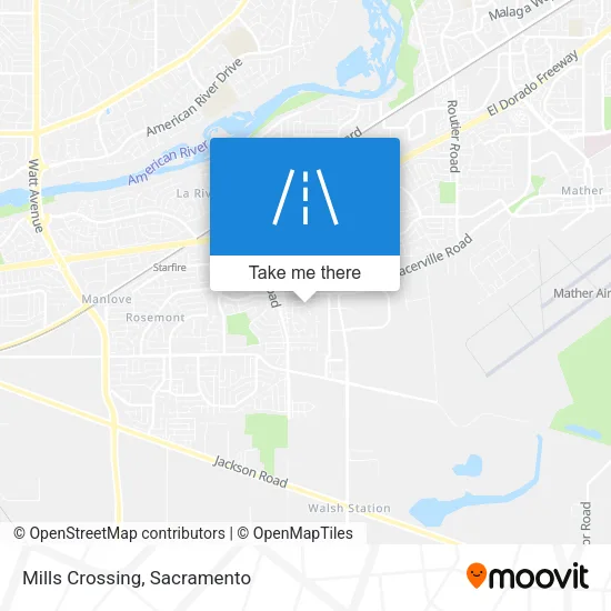 Mills Crossing map