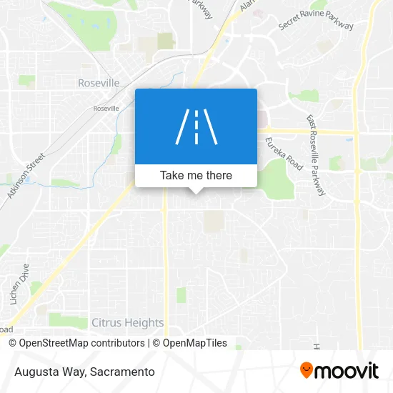 Augusta Way map