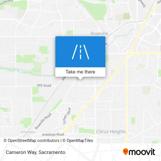 Mapa de Cameron Way