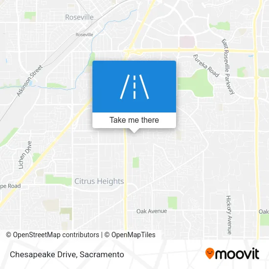 Chesapeake Drive map
