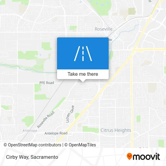 Cirby Way map