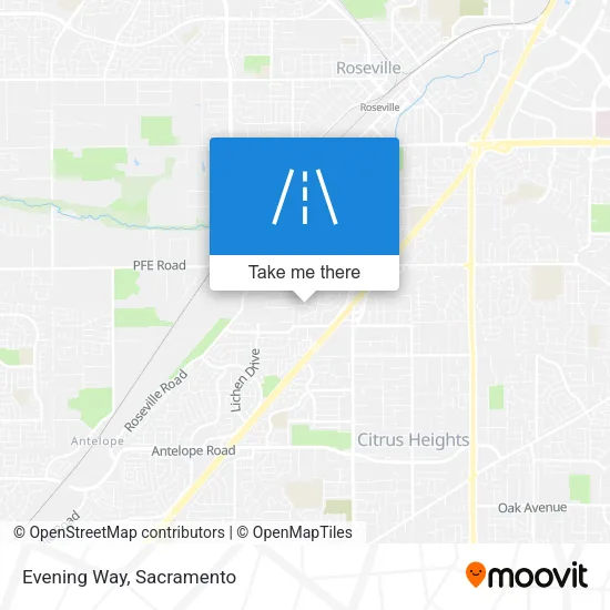 Evening Way map