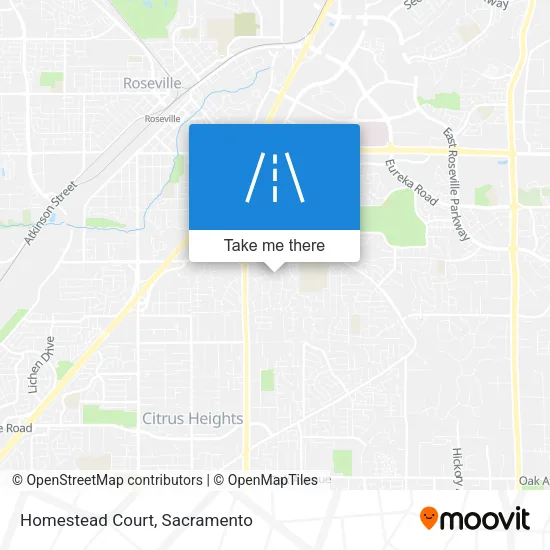 Homestead Court map