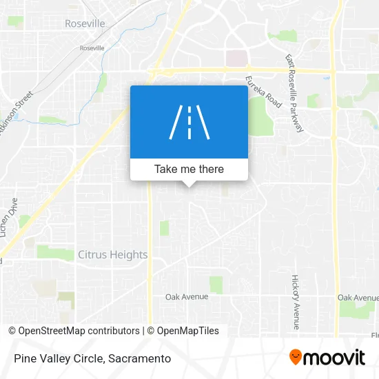 Pine Valley Circle map
