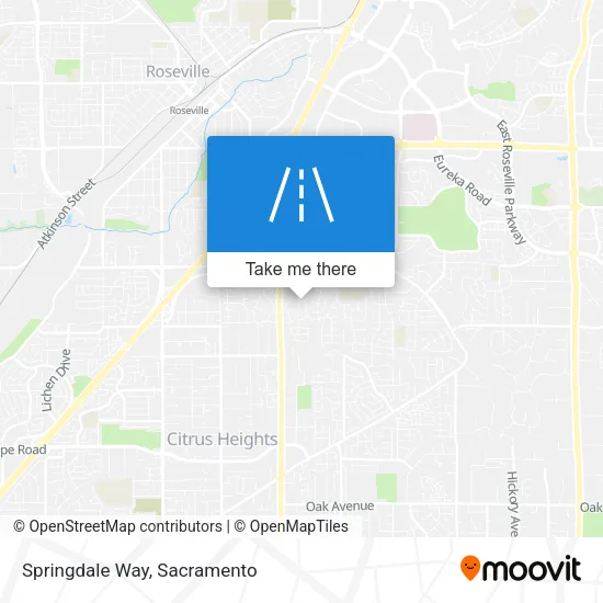 Springdale Way map