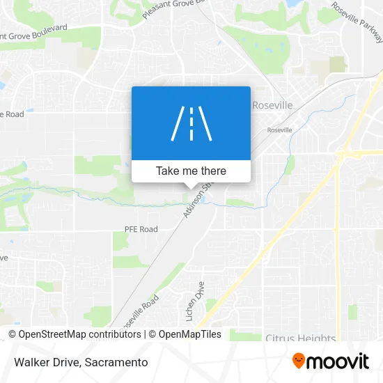 Mapa de Walker Drive
