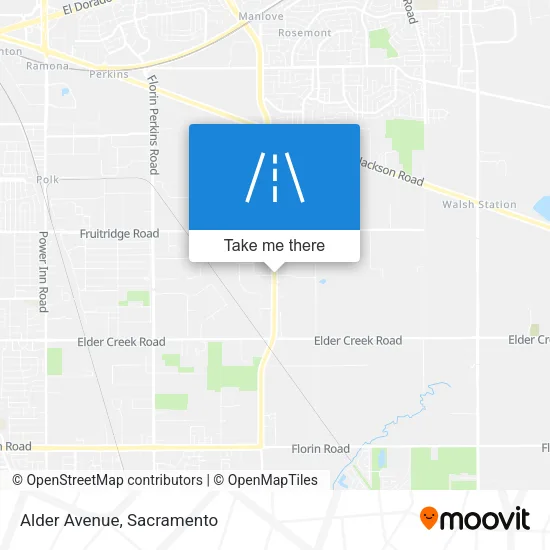 Alder Avenue map