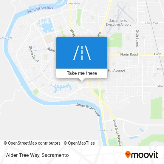 Alder Tree Way map
