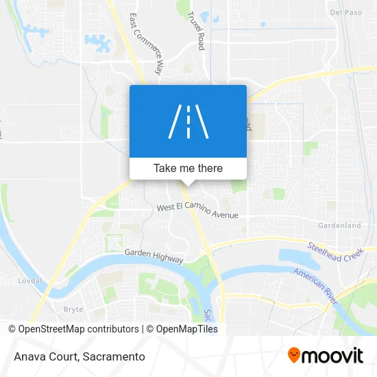 Anava Court map