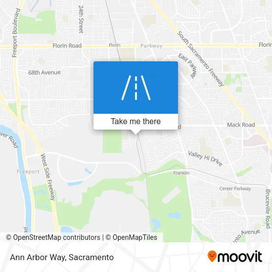 Ann Arbor Way map