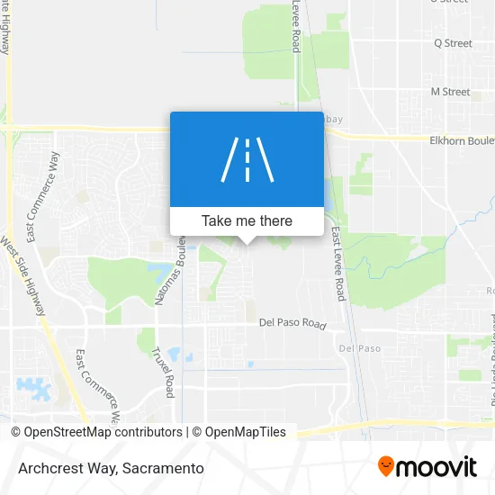Archcrest Way map