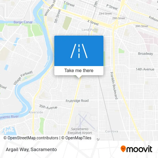 Argail Way map