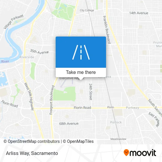 Arliss Way map