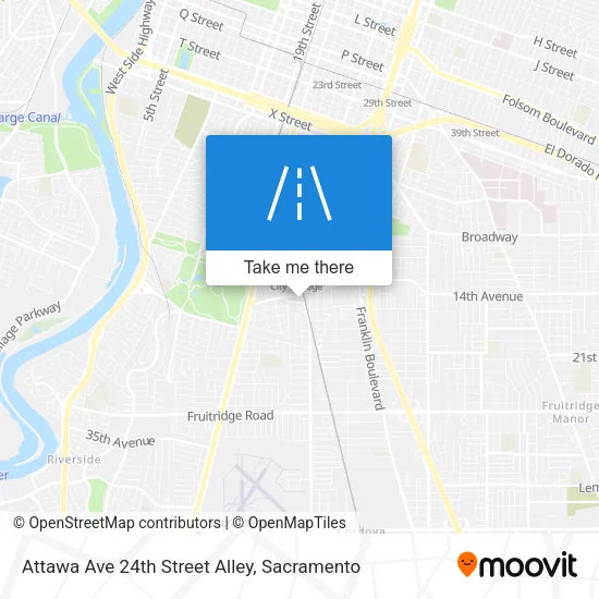 Attawa Ave 24th Street Alley map